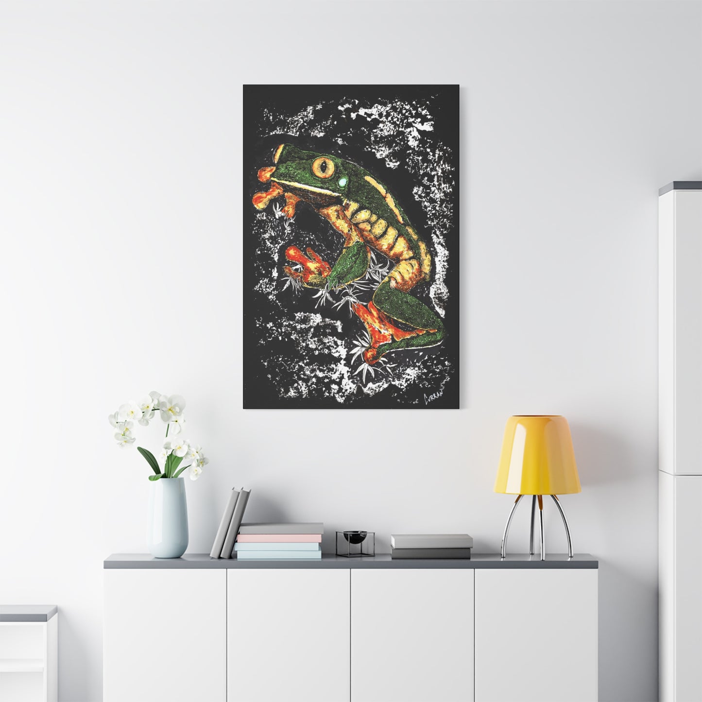 Frog Wall Art Print of the Original, hand drawn wall art