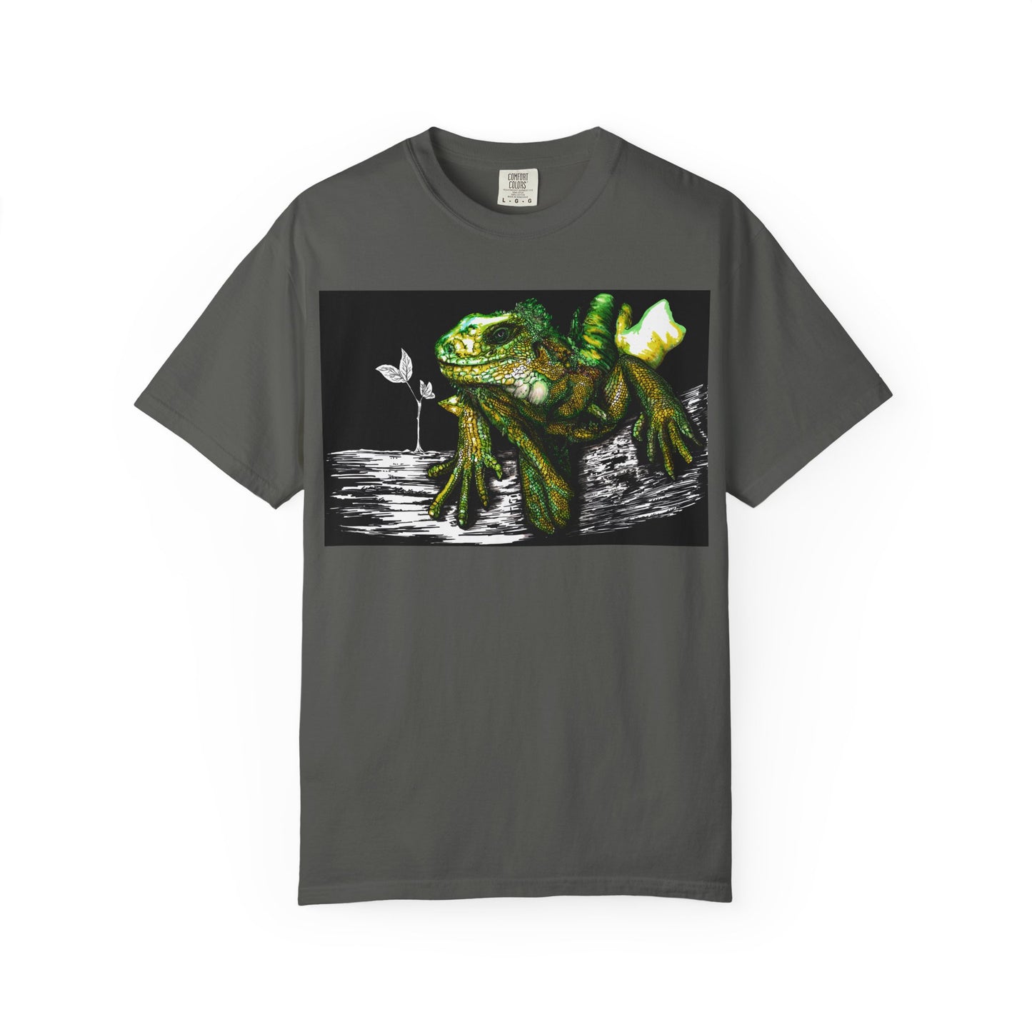 Iguana Unisex T-shirt - Hand Painted Art Design