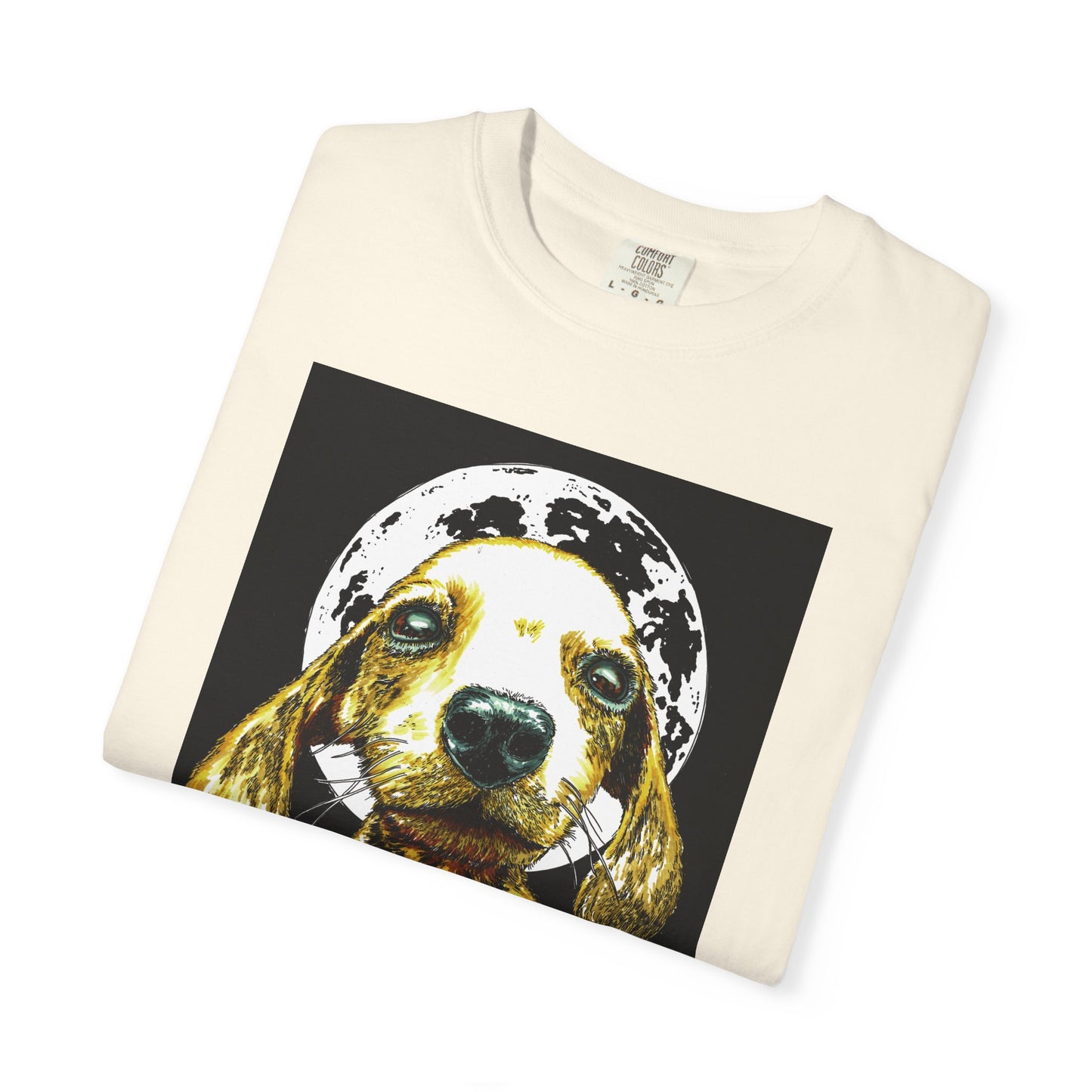 Unisex Garment-Dyed T-Shirt – Original Hand-Painted Puppy Art