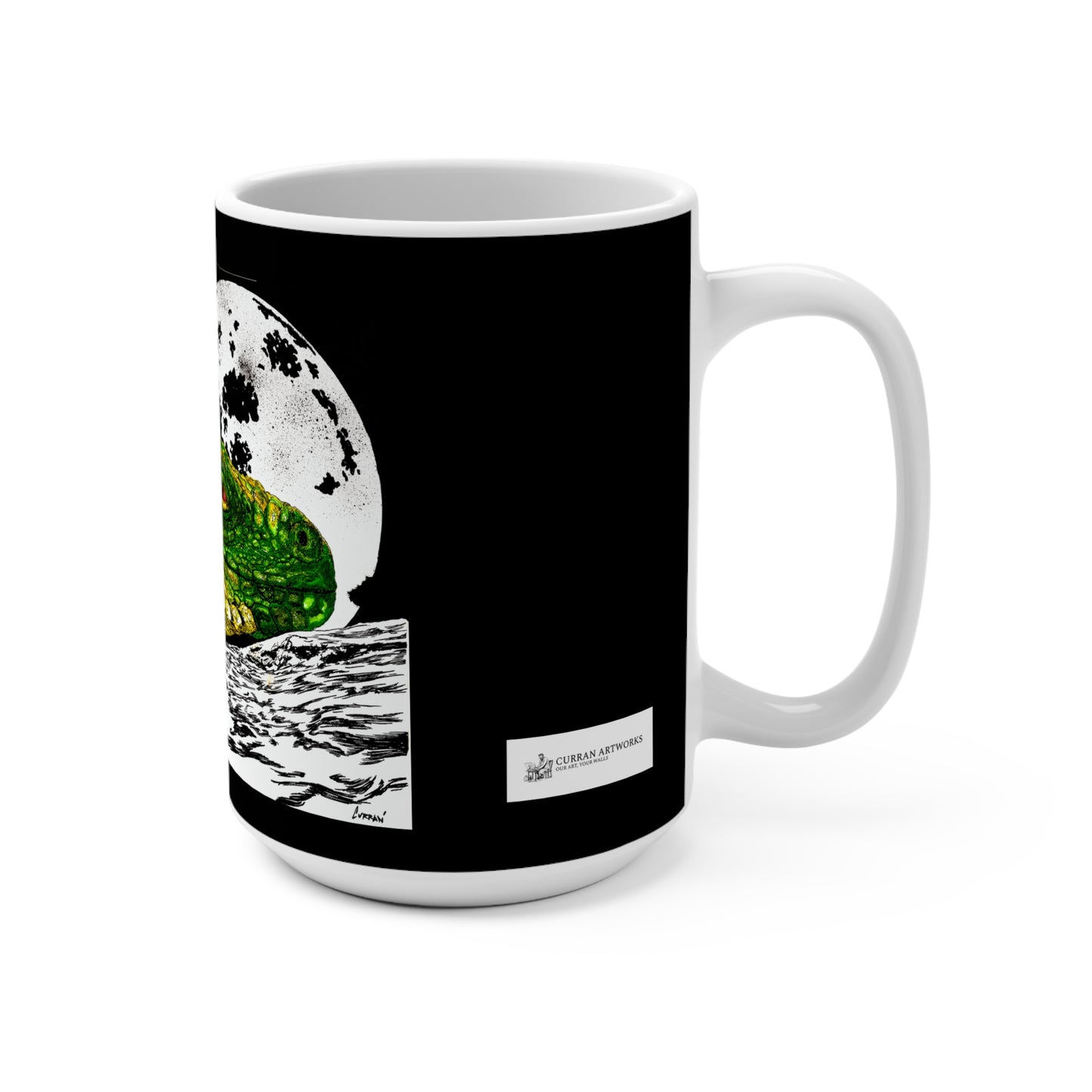 Reptile 15oz Artistic Mug - Unique Reptile Design for Nature Lovers