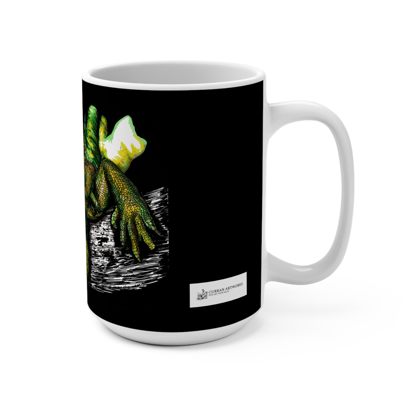 Frog Artistic 15oz Mug - Wildlife Design for Nature Lovers