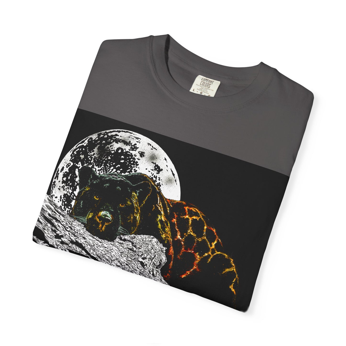 Moonlit Panther Unisex T-Shirt - Garment-Dyed Animal Tee