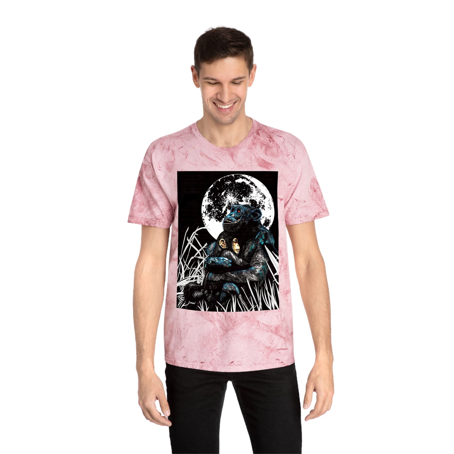 Gorilla and Child T Shirt Original Hand-Drawn Art