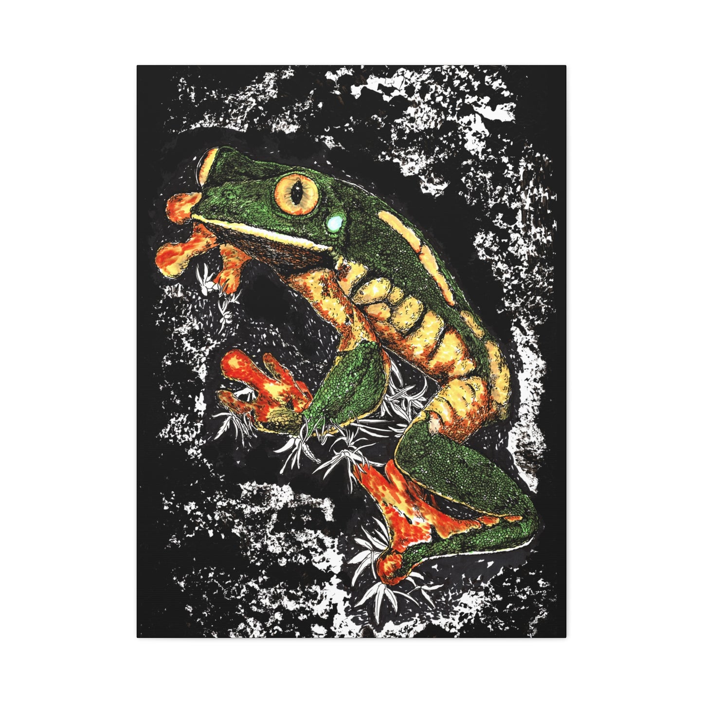 Frog Wall Art Print of the Original, hand drawn wall art