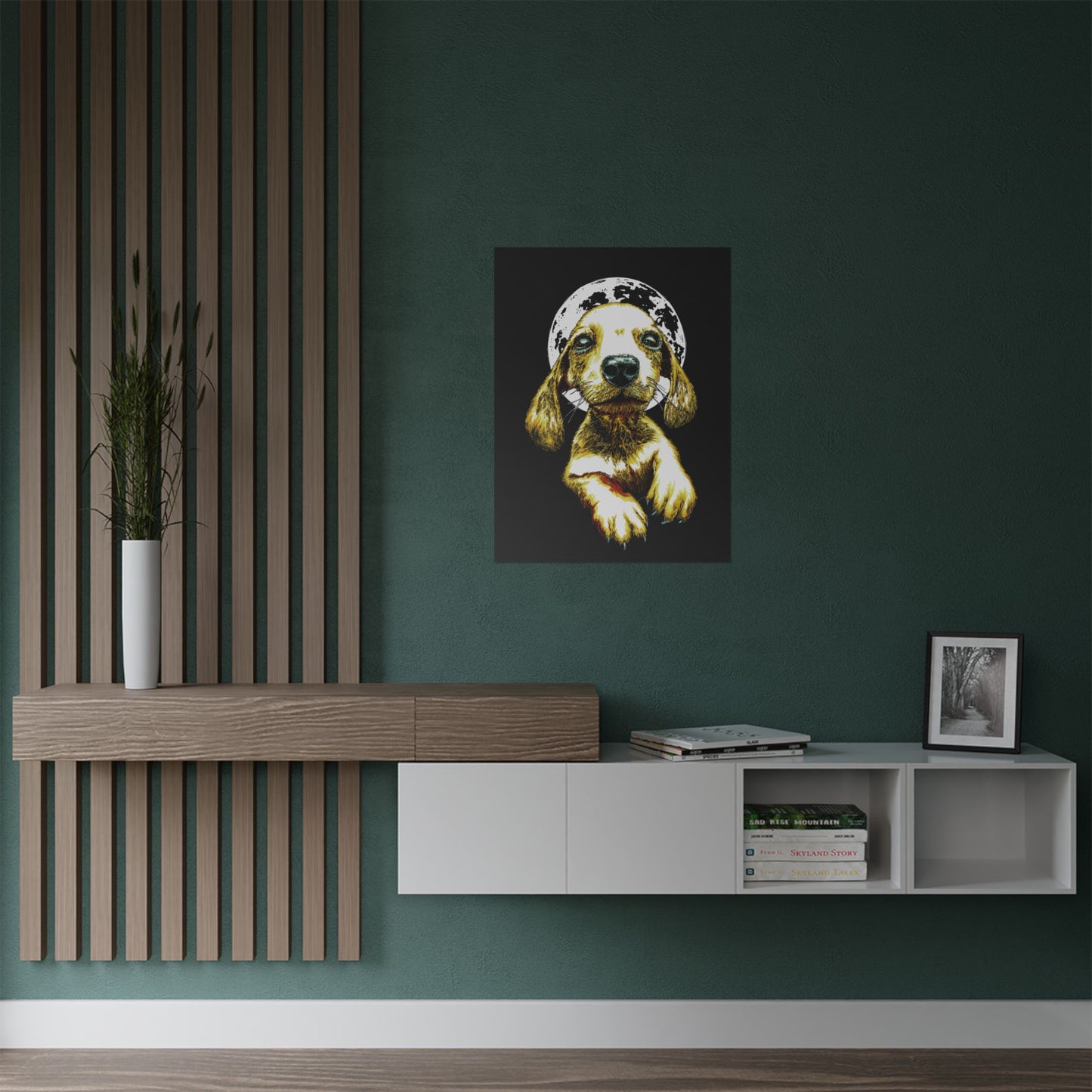 Charming Dog Satin Poster - 300gsm Wall Art Print