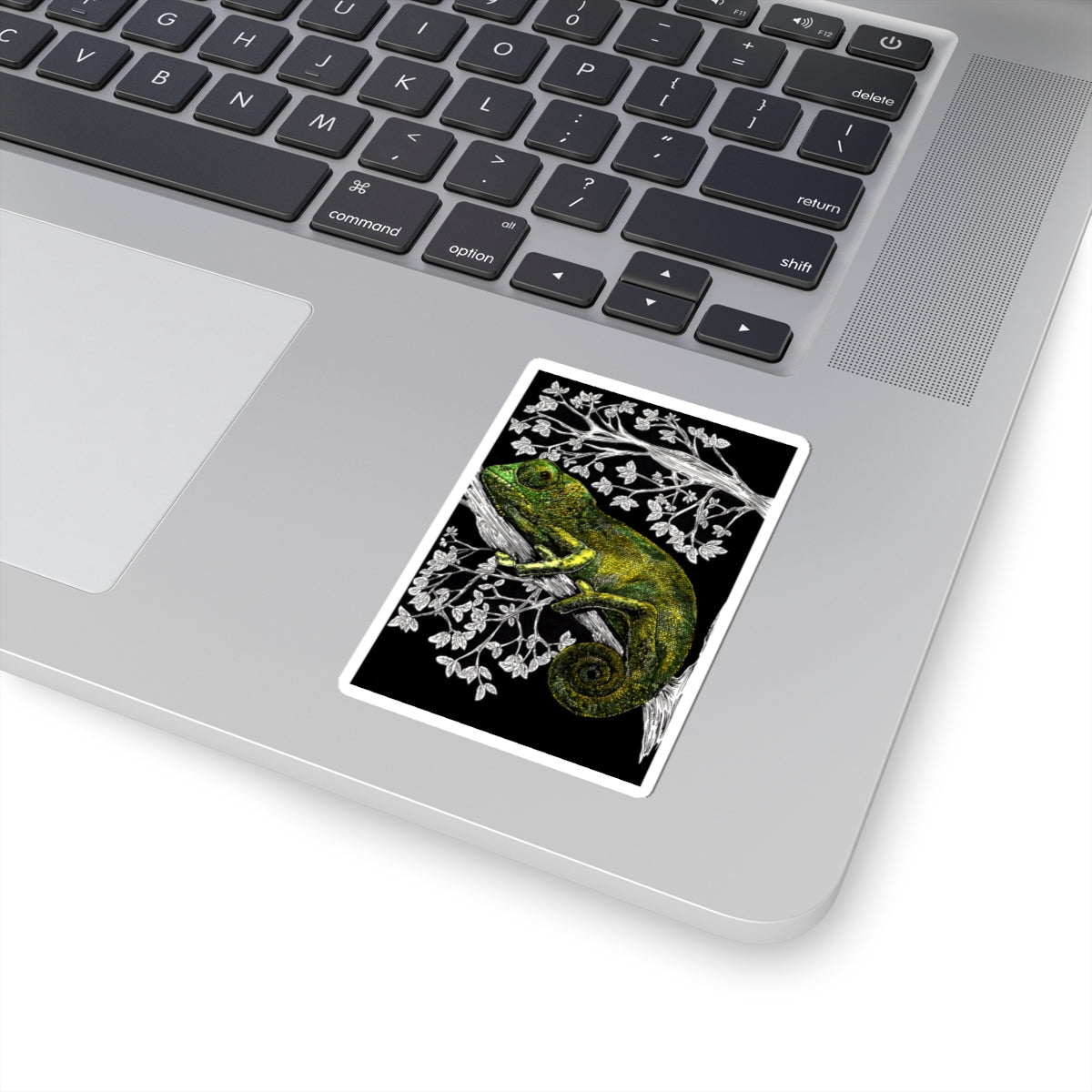 Vibrant Chameleon Kiss-Cut Stickers for Nature Lovers