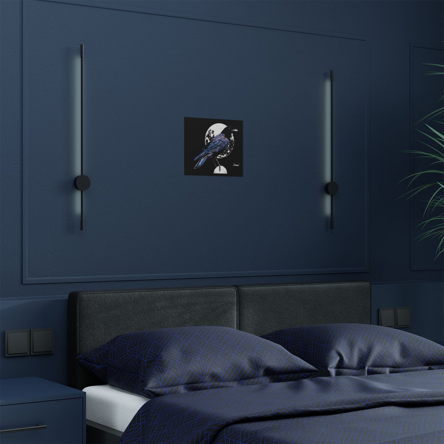 Mystical Crow Satin Poster - 300gsm Art Print
