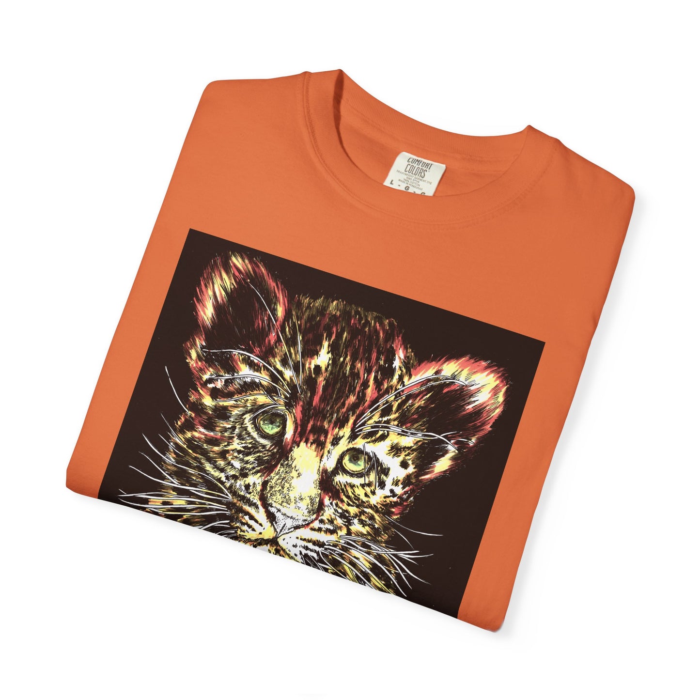 Wildlife Lovers Unisex Garment-Dyed T-shirt featuring Playful Leopard Cub
