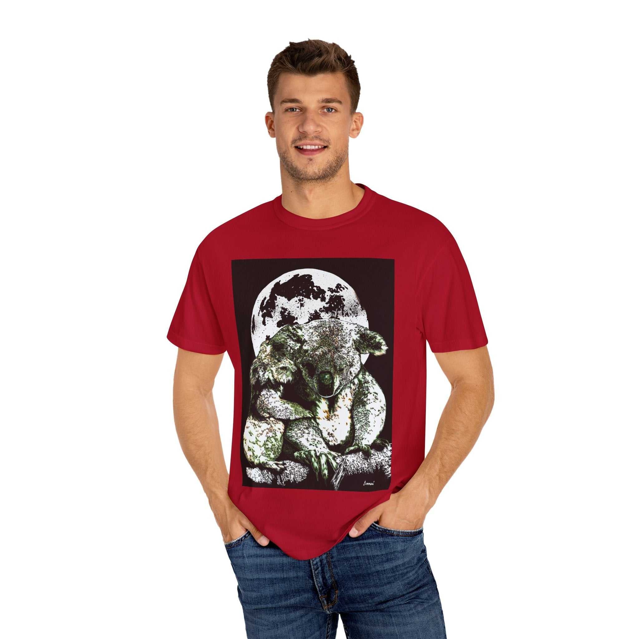 Koala T-Shirt for Nature Lovers - Unisex Garment-Dyed