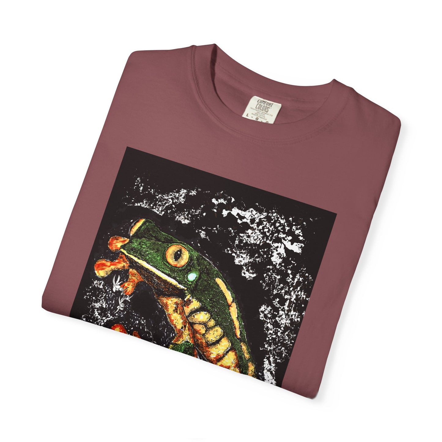Colorful Frog Unisex T-shirt - Eco-Friendly Art Tee