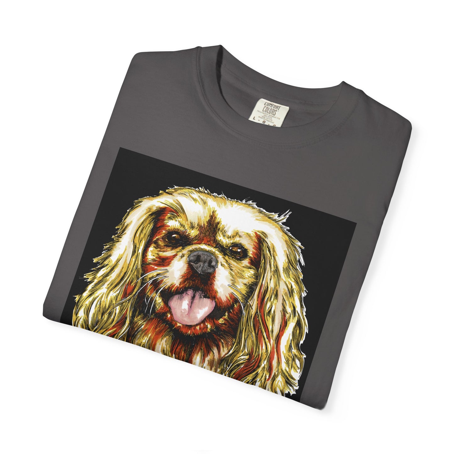 Cocker Spaniel Unisex Tee featuring Hand Drawn Art