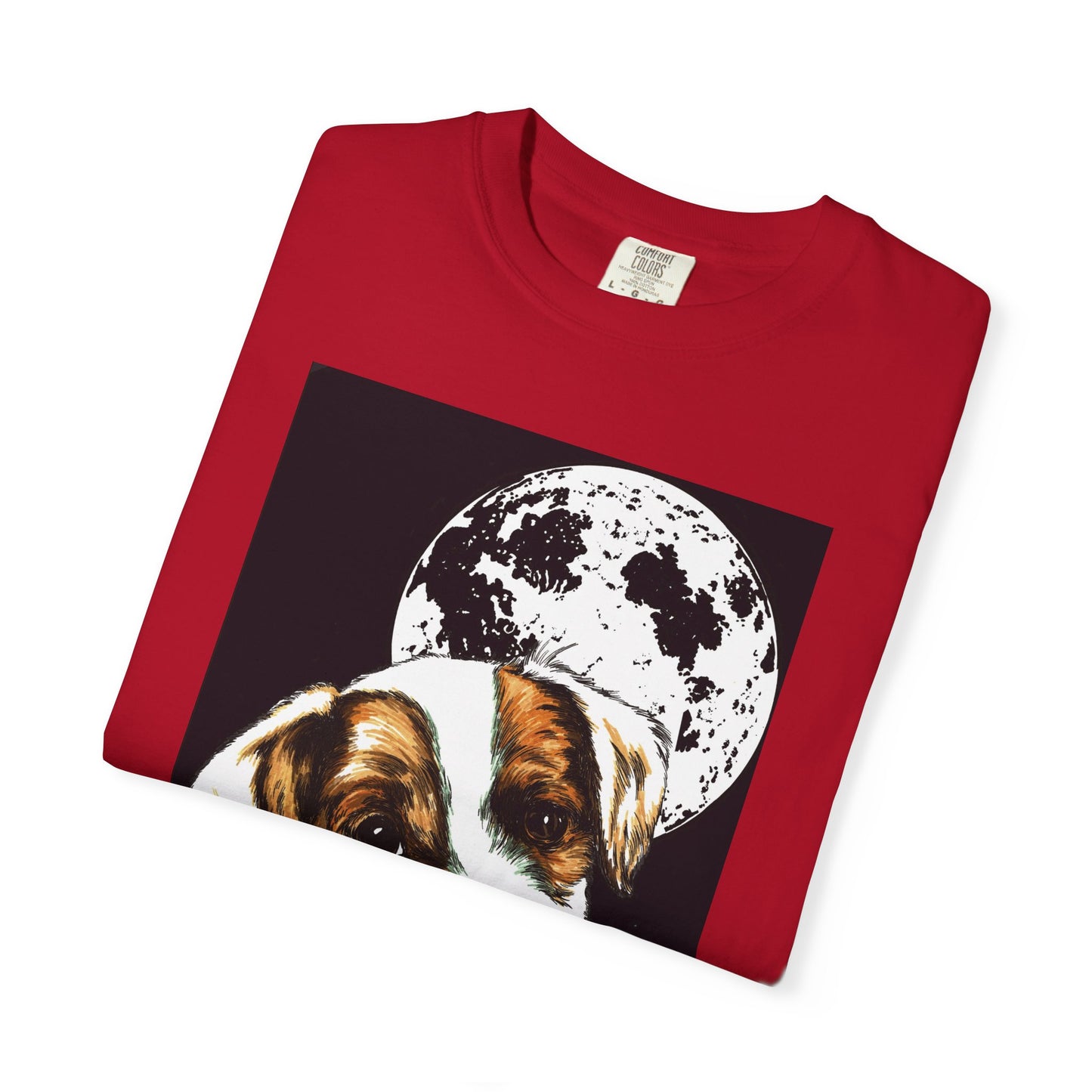 Moonlit Beagle Puppy Unisex Garment-Dyed T-shirt – Perfect for Animal Lovers