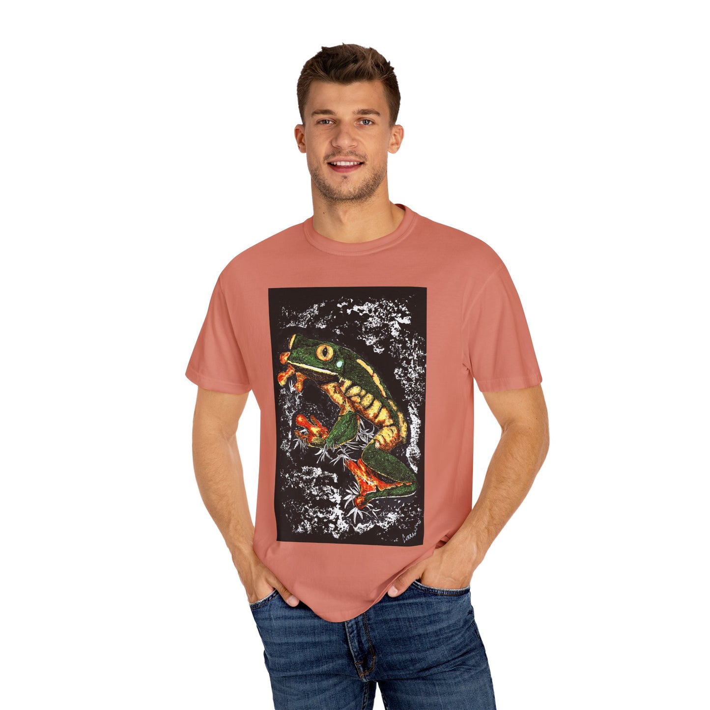 Colorful Frog Unisex T-shirt - Eco-Friendly Art Tee
