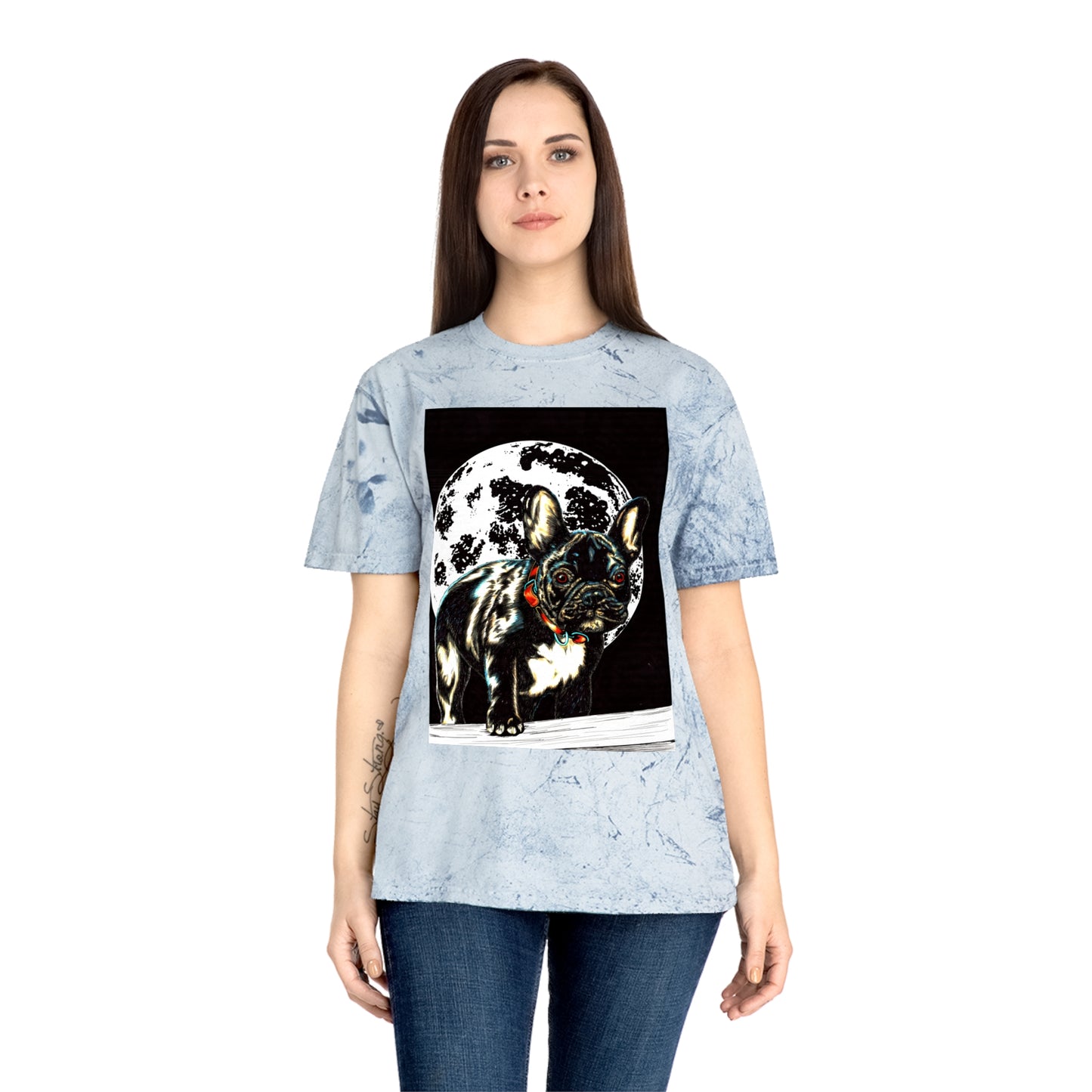Color Blast French Bulldog T-Shirt | Unisex Moonlit Design