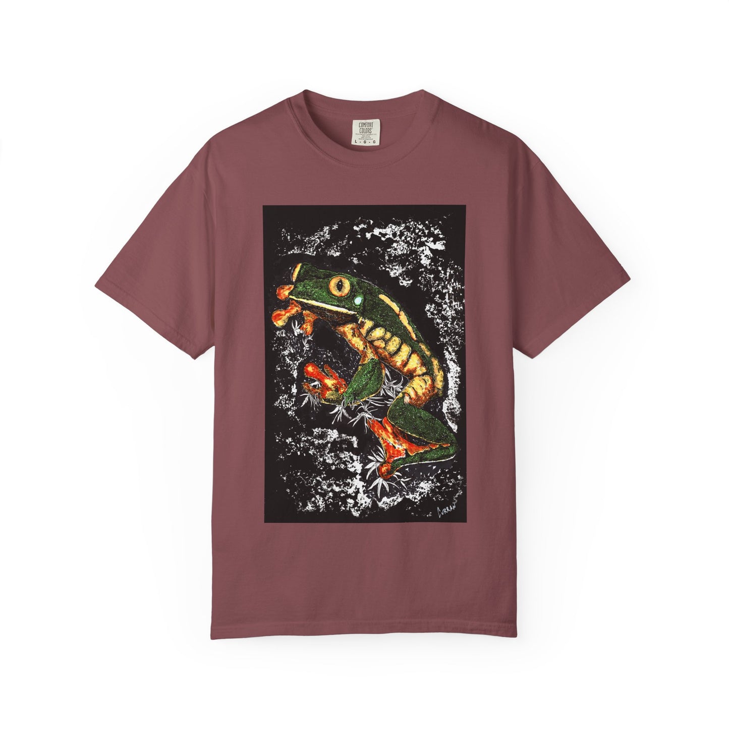 Colorful Frog Unisex T-shirt - Eco-Friendly Art Tee