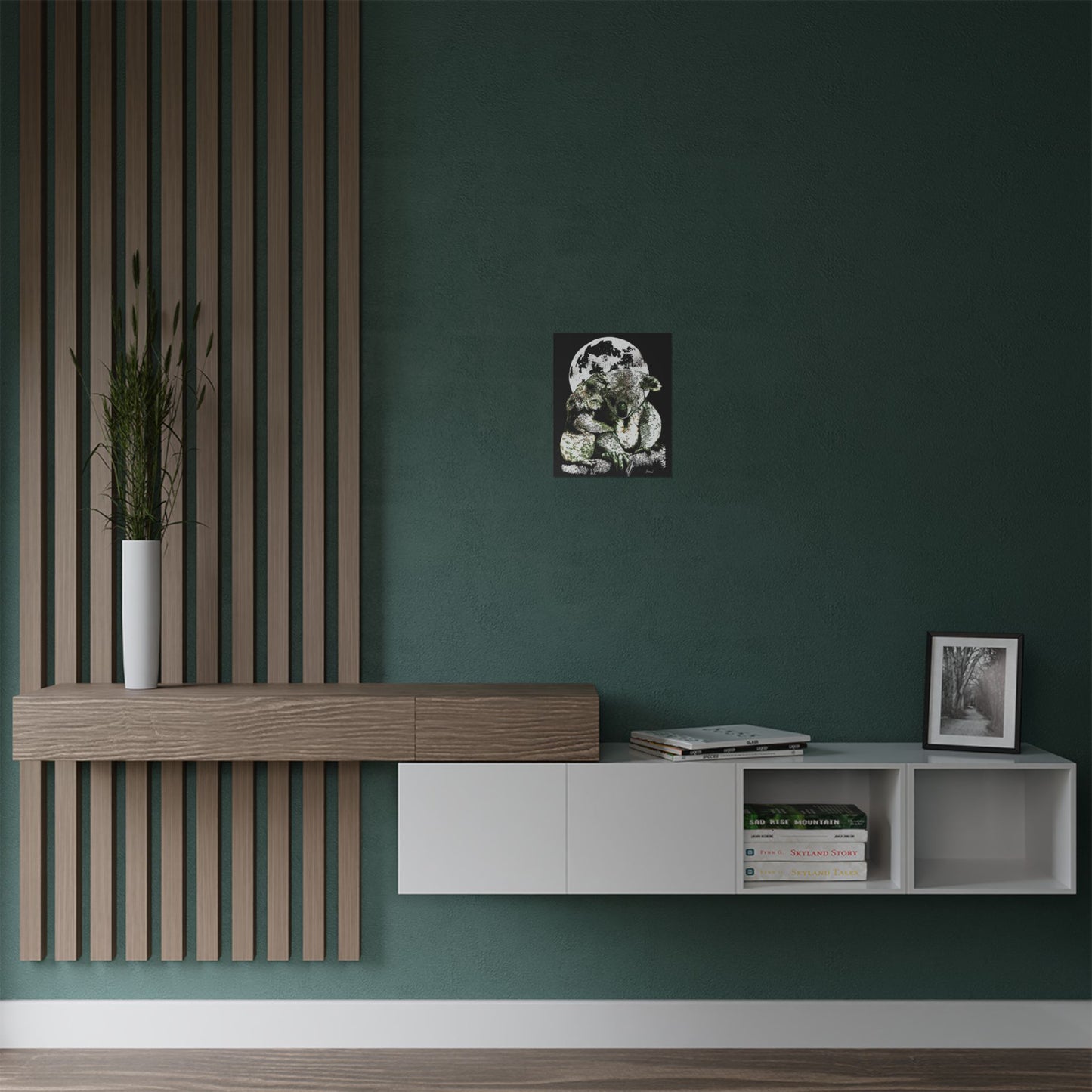Koala Moon Satin Poster - 300gsm Wall Art for Animal Lovers
