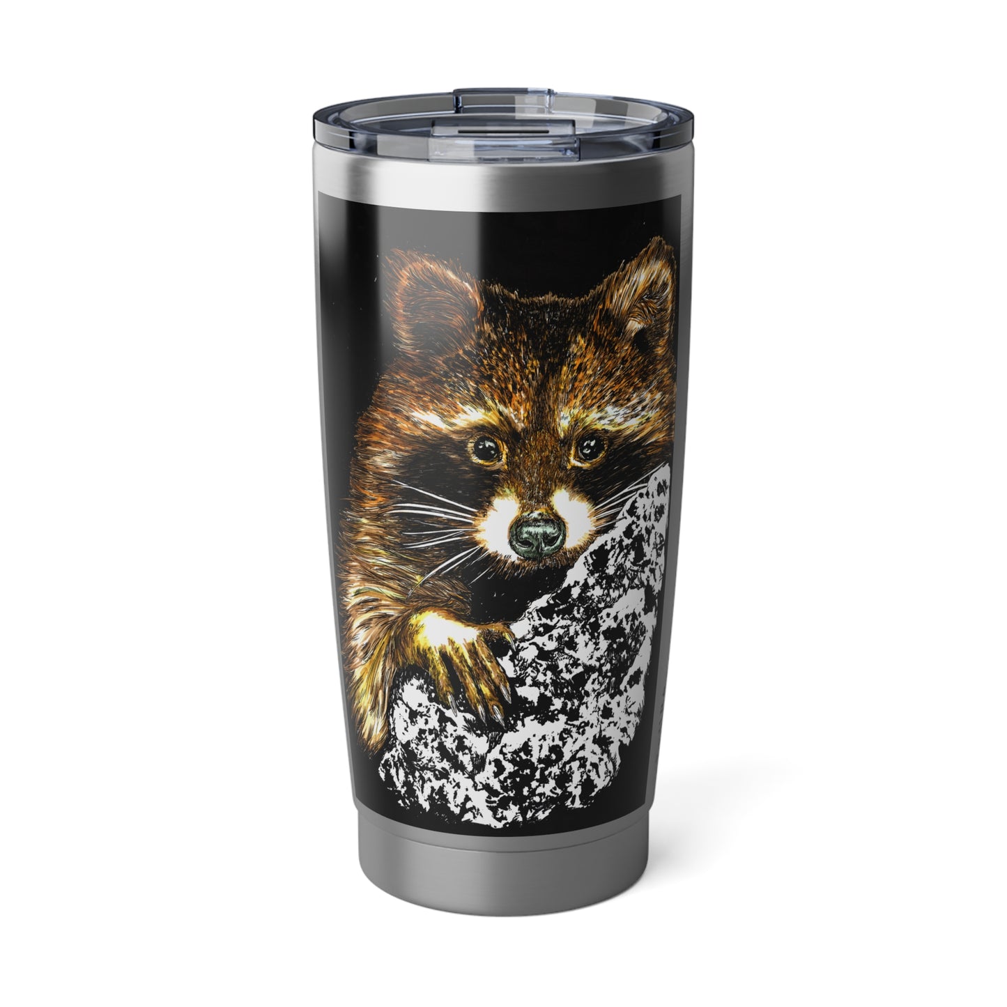 Raccoon Travel Mug, Raccoon Coffee Cup, Raccoon Lover Gift, Raccoon Art Tumbler, Unique Raccoon Mug, Raccoon Gift, Raccoon Insulated Cup