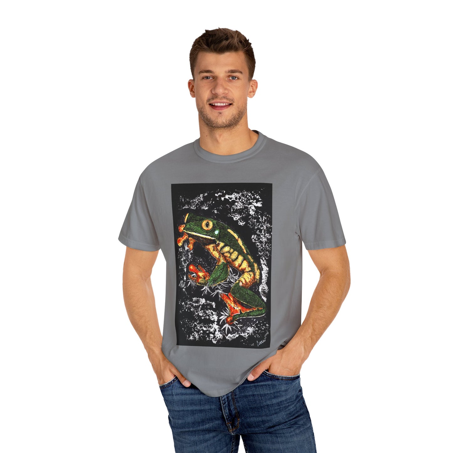 Colorful Frog Unisex T-shirt - Eco-Friendly Art Tee