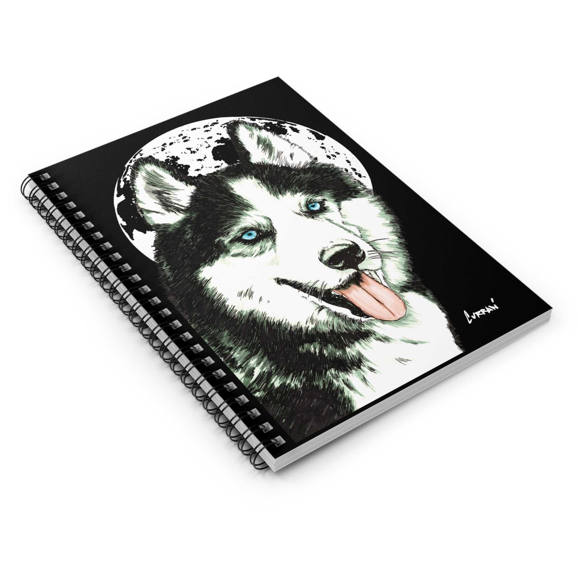 Discover the perfect gift for Siberian Husky Spiral Notebook – Ruled Line, Original Hand-Drawn Art featuring a beautiful Husky design.