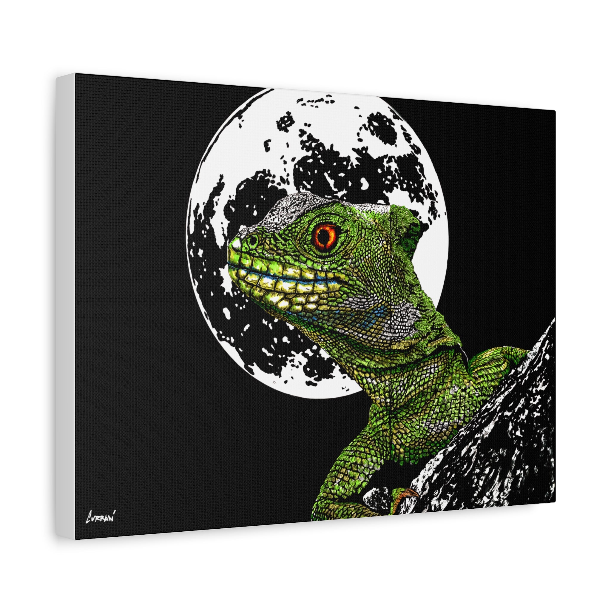 Lizard Canvas Art – Original Hand-Drawn Realistic