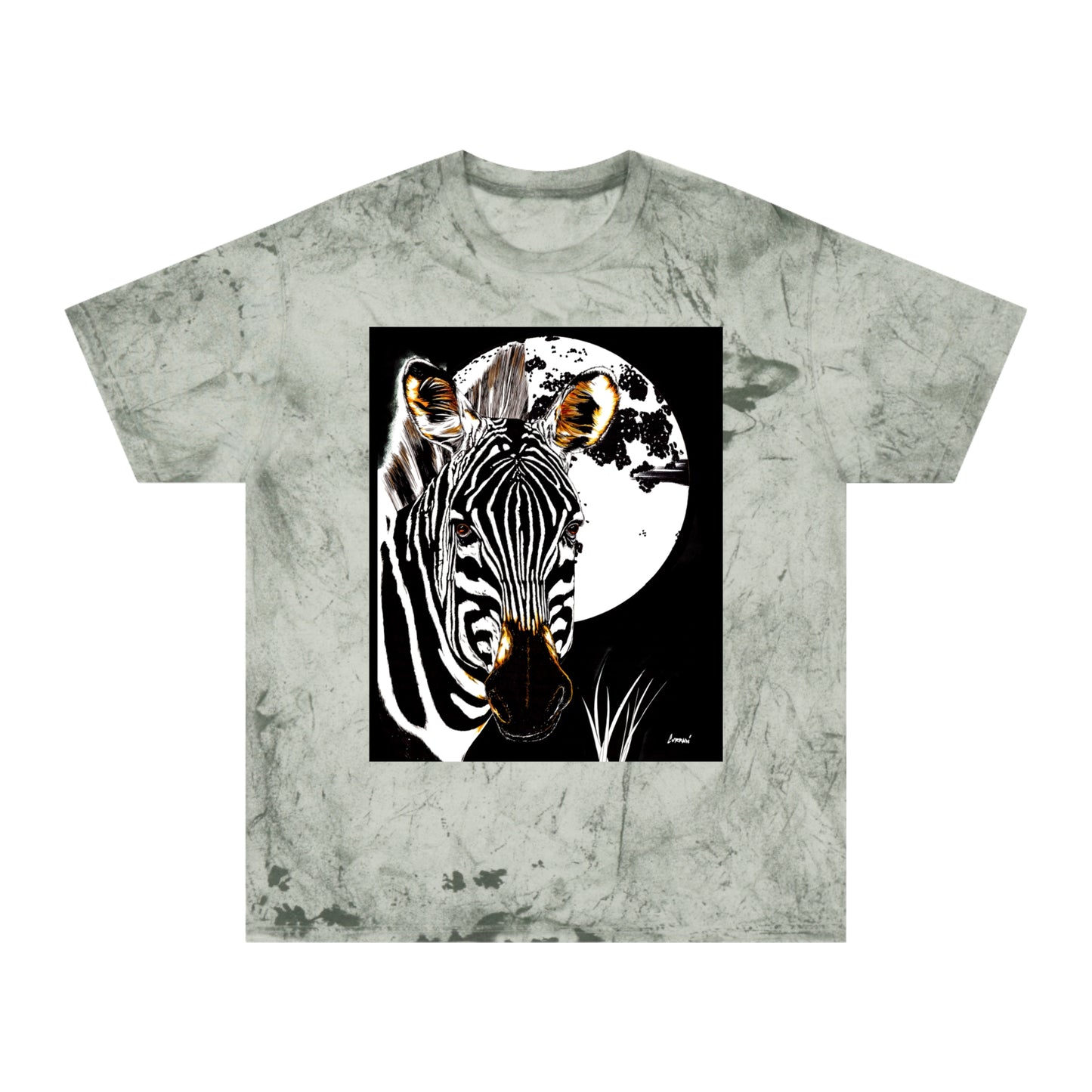 Color Blast Zebra Unisex T shirt