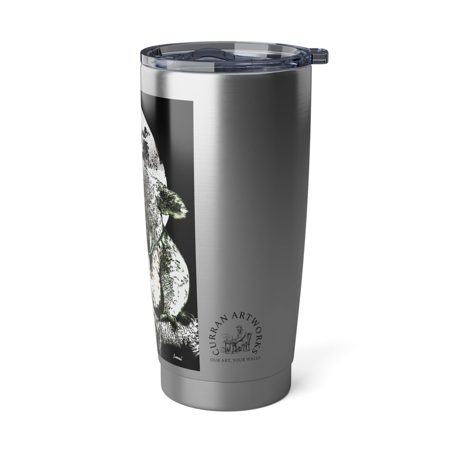 Koala 20oz Tumbler, Original Wall Art Mug, Hand Drawn Travel Cup, Gift Idea, Cute Koala Drinkware, Great Birthday Gift, Christmas Gift