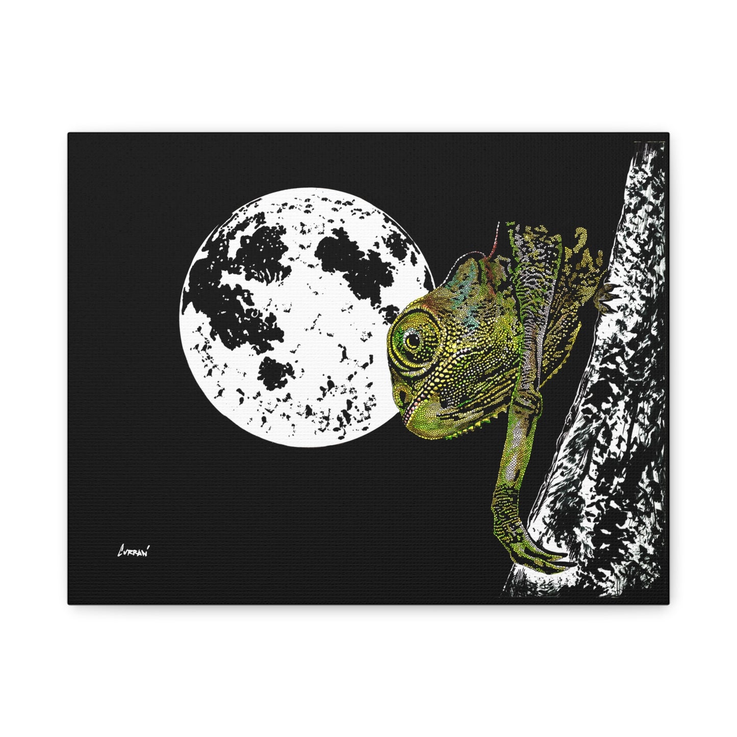 Chameleon Print of the Original, hand drawn wall art