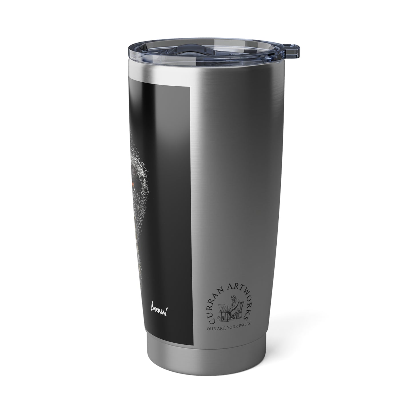 Gorilla Wall Art Travel Mug, Original Hand Drawn Design