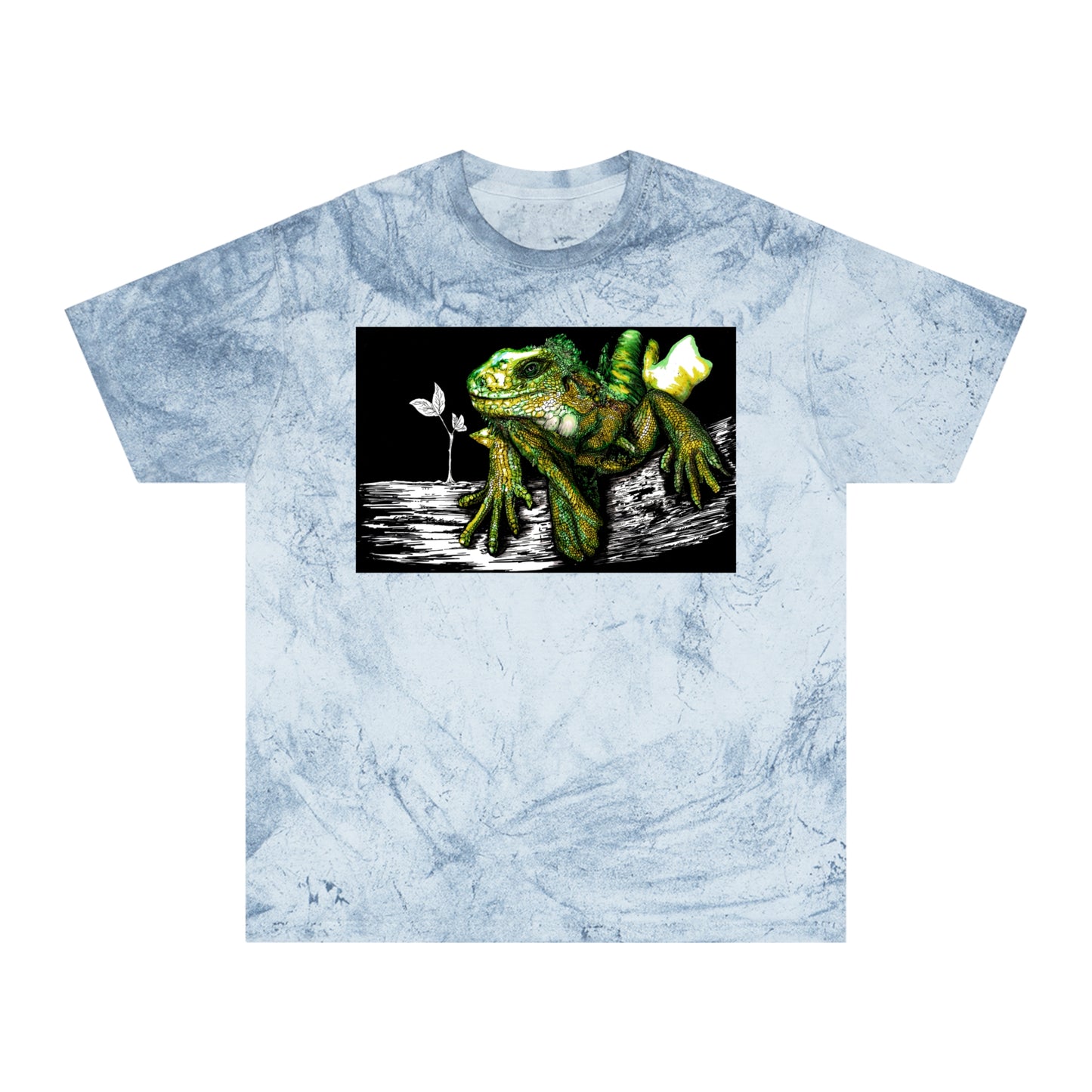 Iguana Unisex Color Blast T-Shirt - Vibrant Nature-Inspired