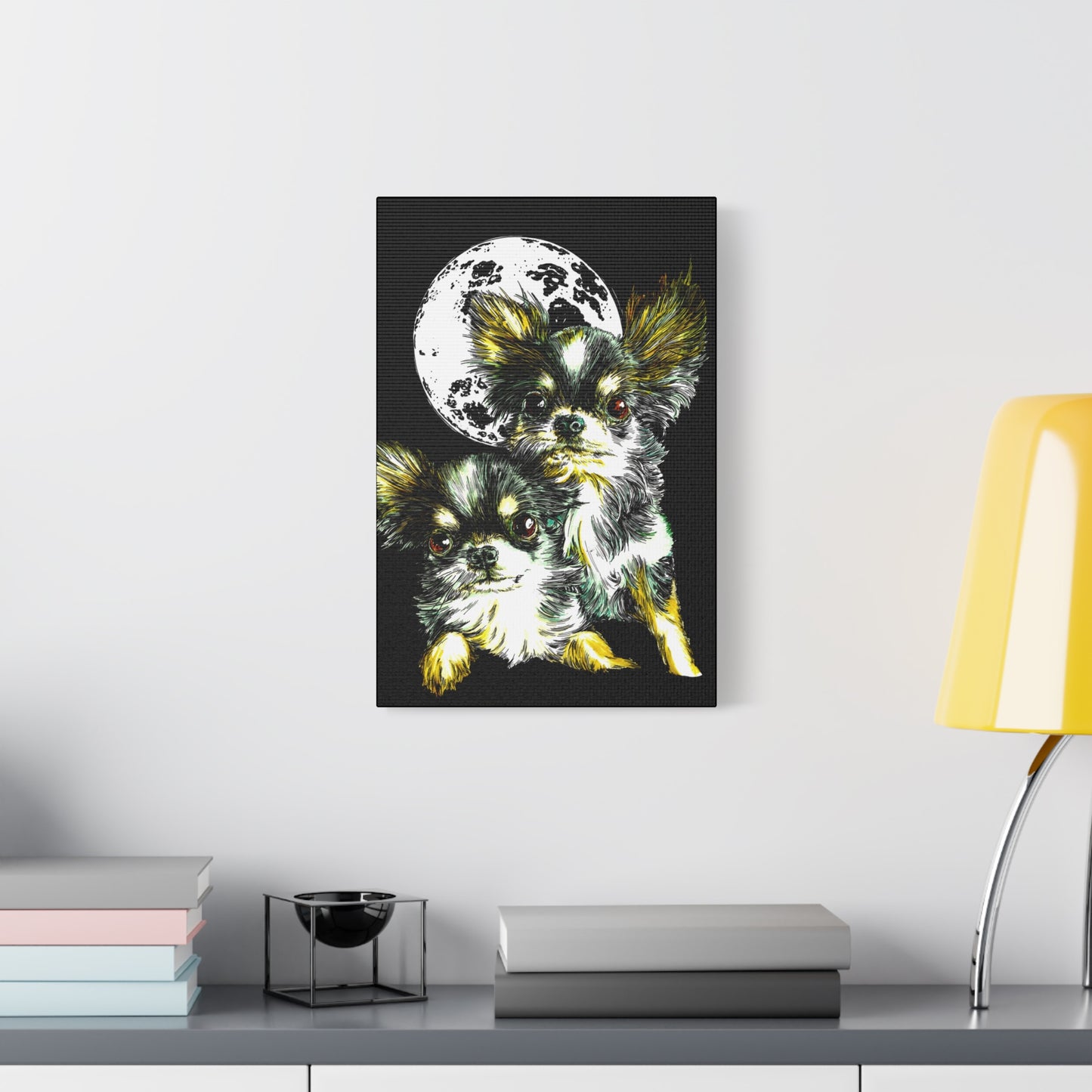 Chihuahuas Wall Art Print of the Original, hand drawn art