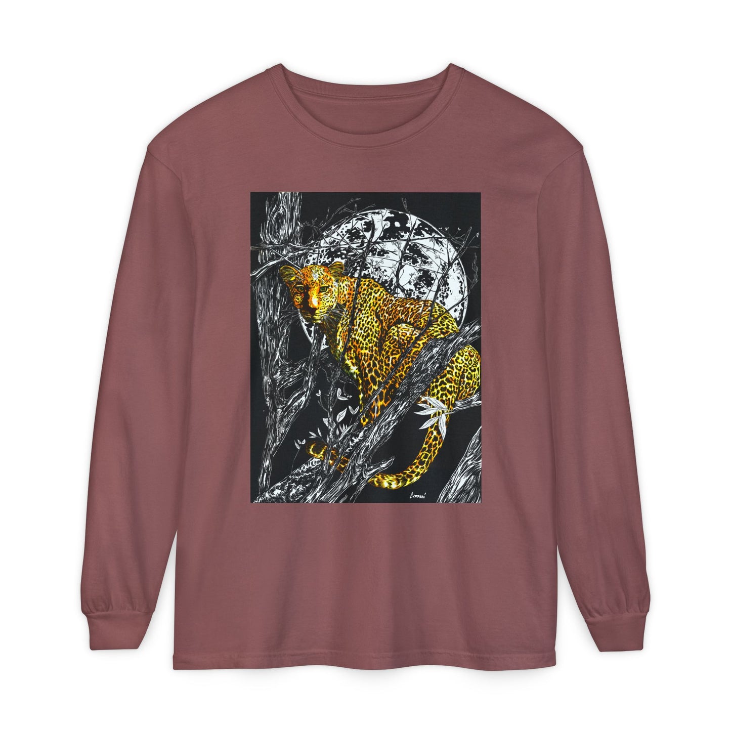 Wild Cheetah Unisex Long Sleeve T Shirt Eco-Friendly