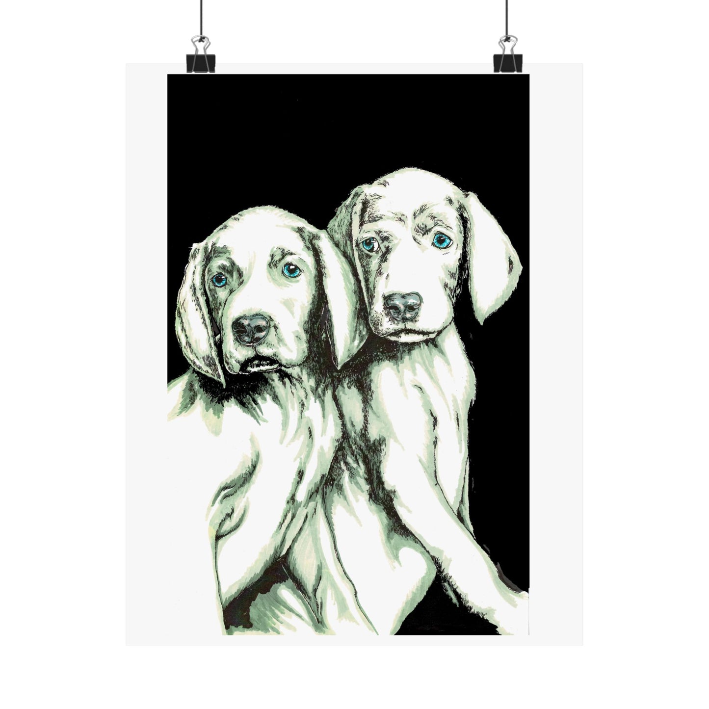 Custom Dog Art Satin Poster - Perfect for Pet Lovers