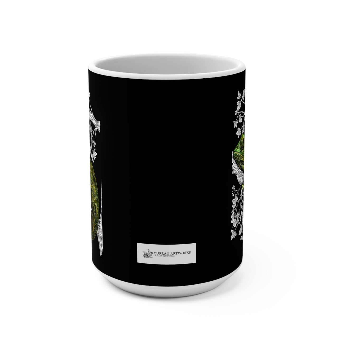Chameleon Art Mug - 15oz Colorful Nature Design