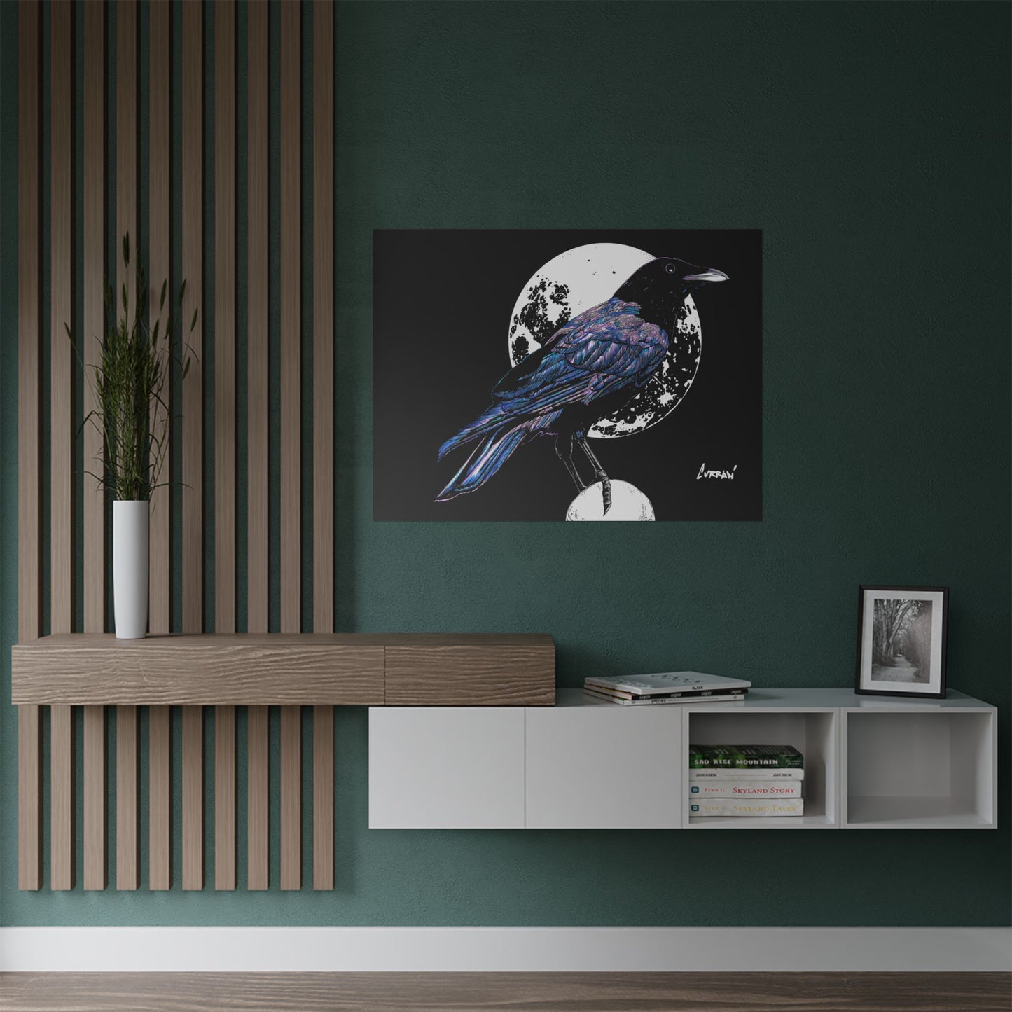 Mystical Crow Satin Poster - 300gsm Art Print