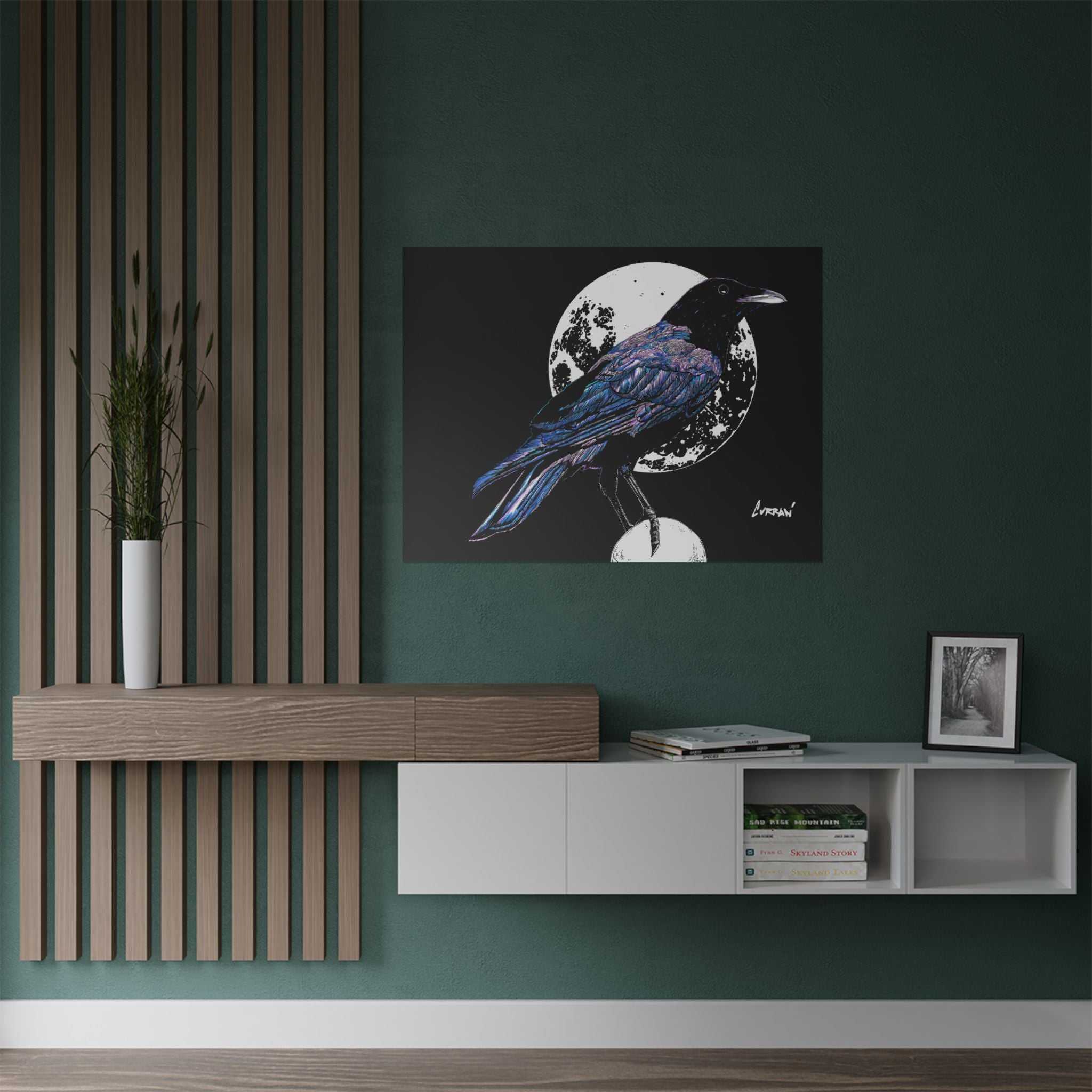 Mystical Crow Satin Poster - 300gsm Art Print