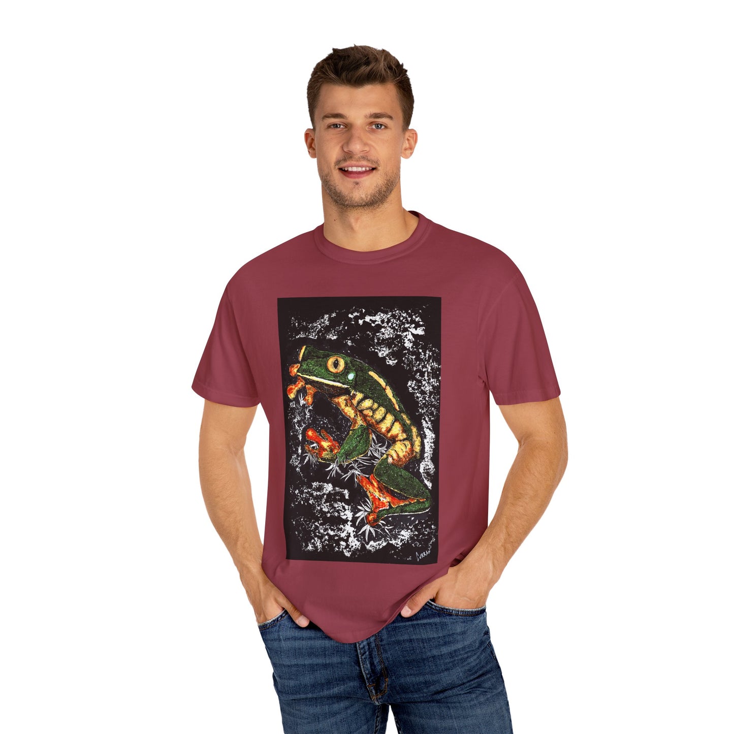 Colorful Frog Unisex T-shirt - Eco-Friendly Art Tee