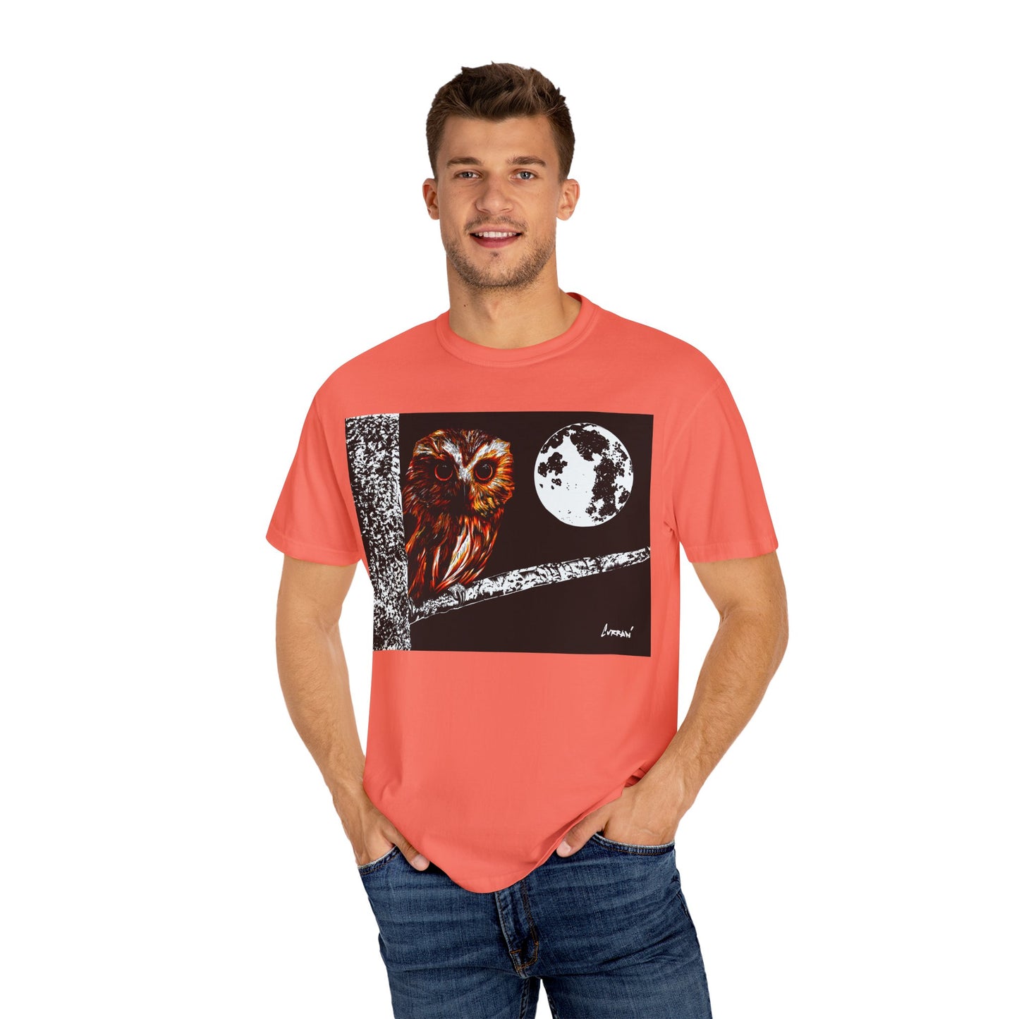 Moonlit Owl Unisex T-Shirt - Nature-Inspired Graphic Tee