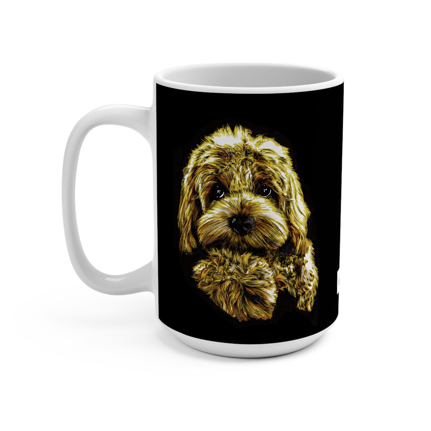 Adorable Puppy Mug - 15oz Ceramic Coffee Cup for Pet Lovers