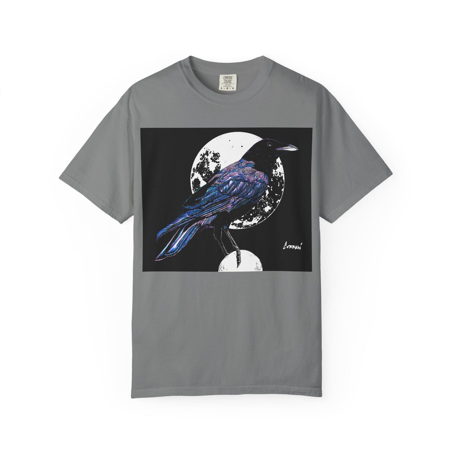 Crow Garment-Dyed T-Shirt for Nature Lovers