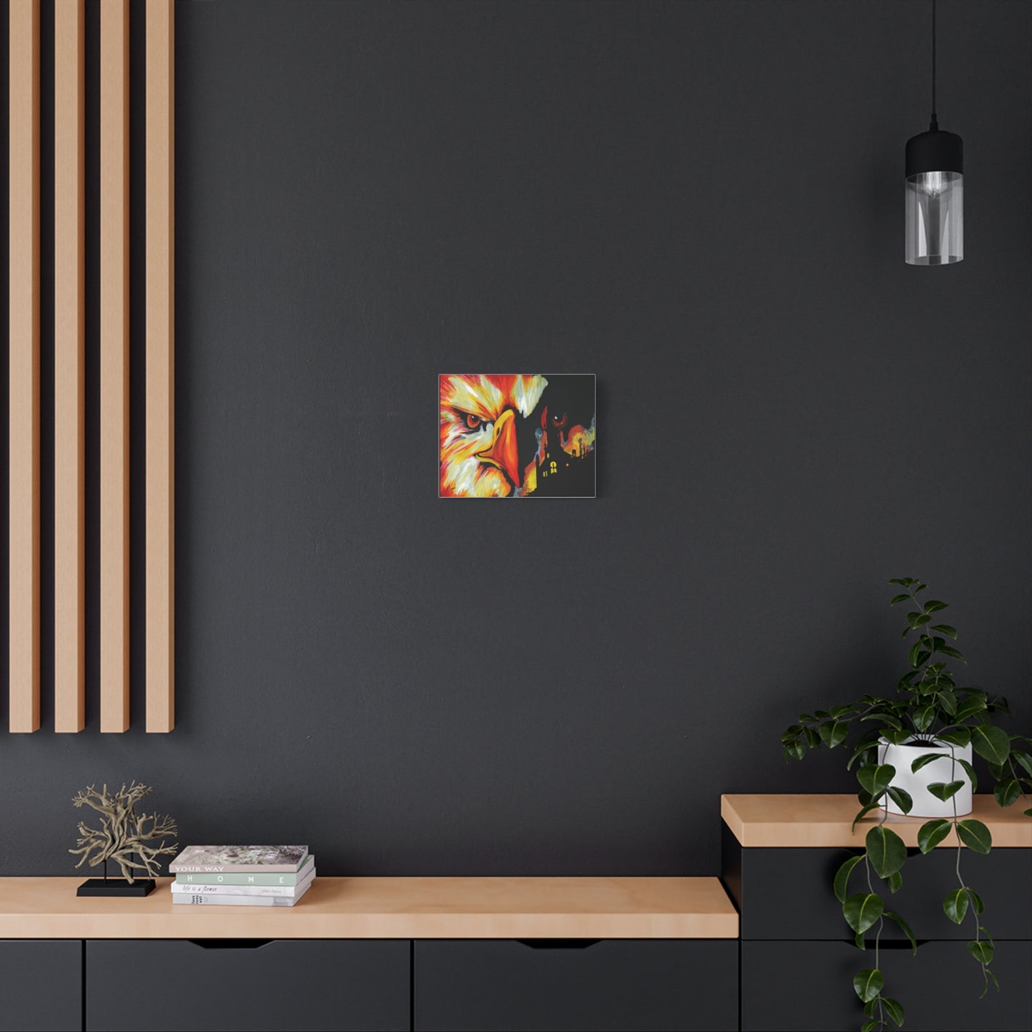 Phoenix Canvas Print, Print of my Original hand painted art printed on stretched canvas of a Phoenix