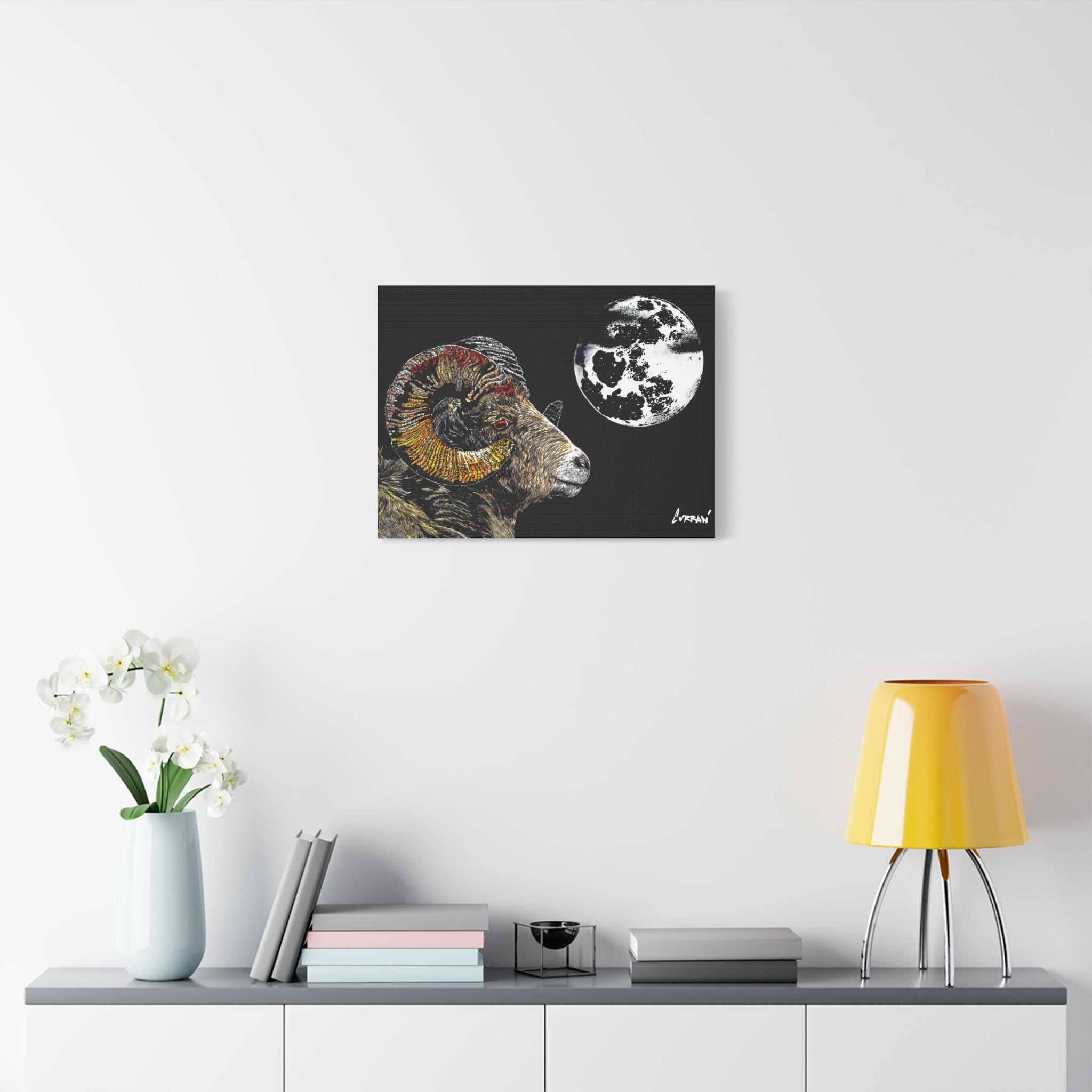 Mountain Ram Canvas Print - Art Print on Stretched Canvas