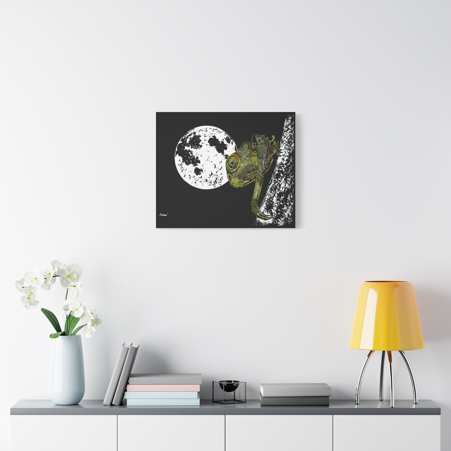 Chameleon Print of the Original, hand drawn wall art
