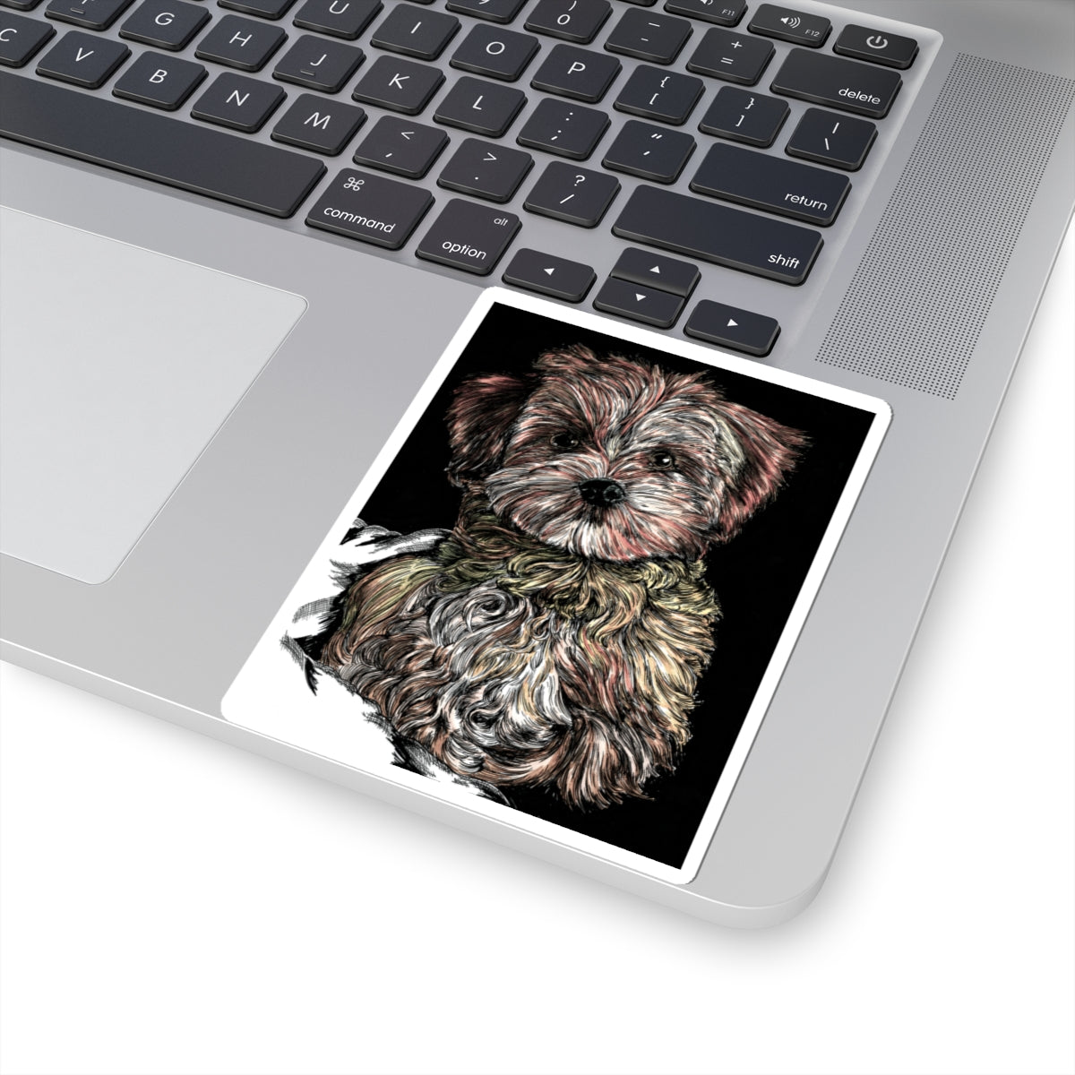 Goldendoodle Portrait Kiss-Cut Sticker