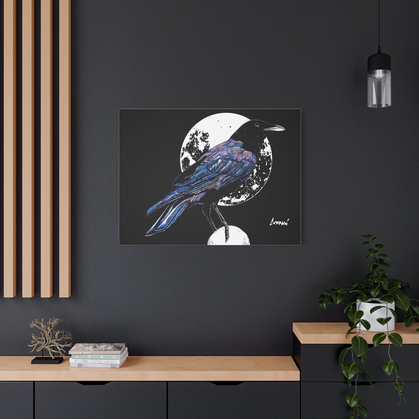Crow Art – Original Hand-Drawn Unique, Detailed Illustration