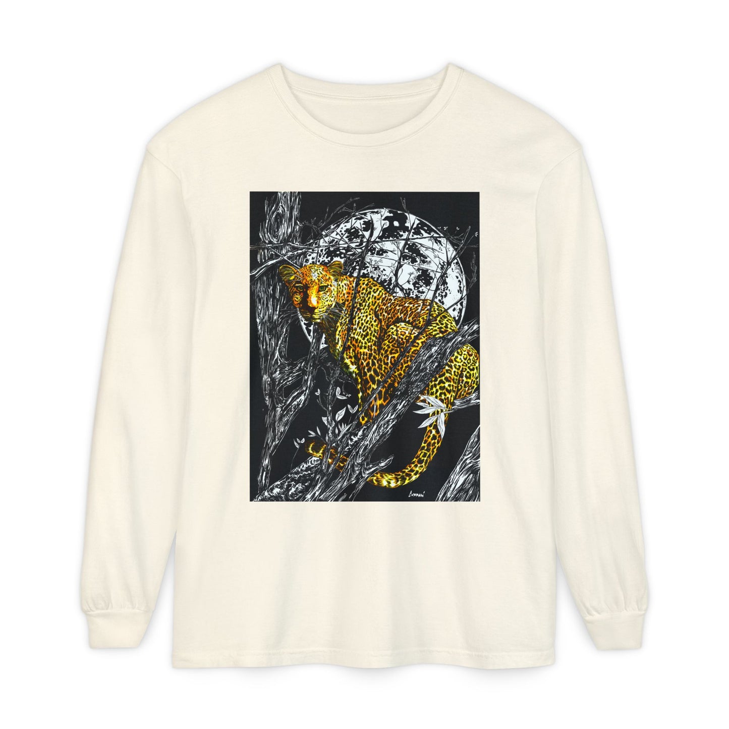 Wild Cheetah Unisex Long Sleeve T Shirt Eco-Friendly