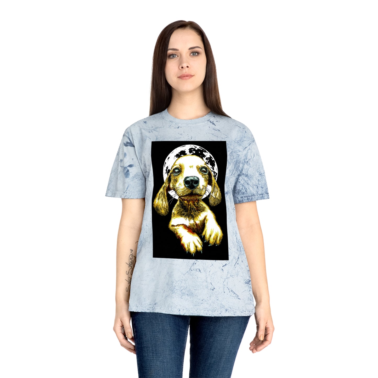 Unisex Color Blast Dog Graphic Pet Lover Tee