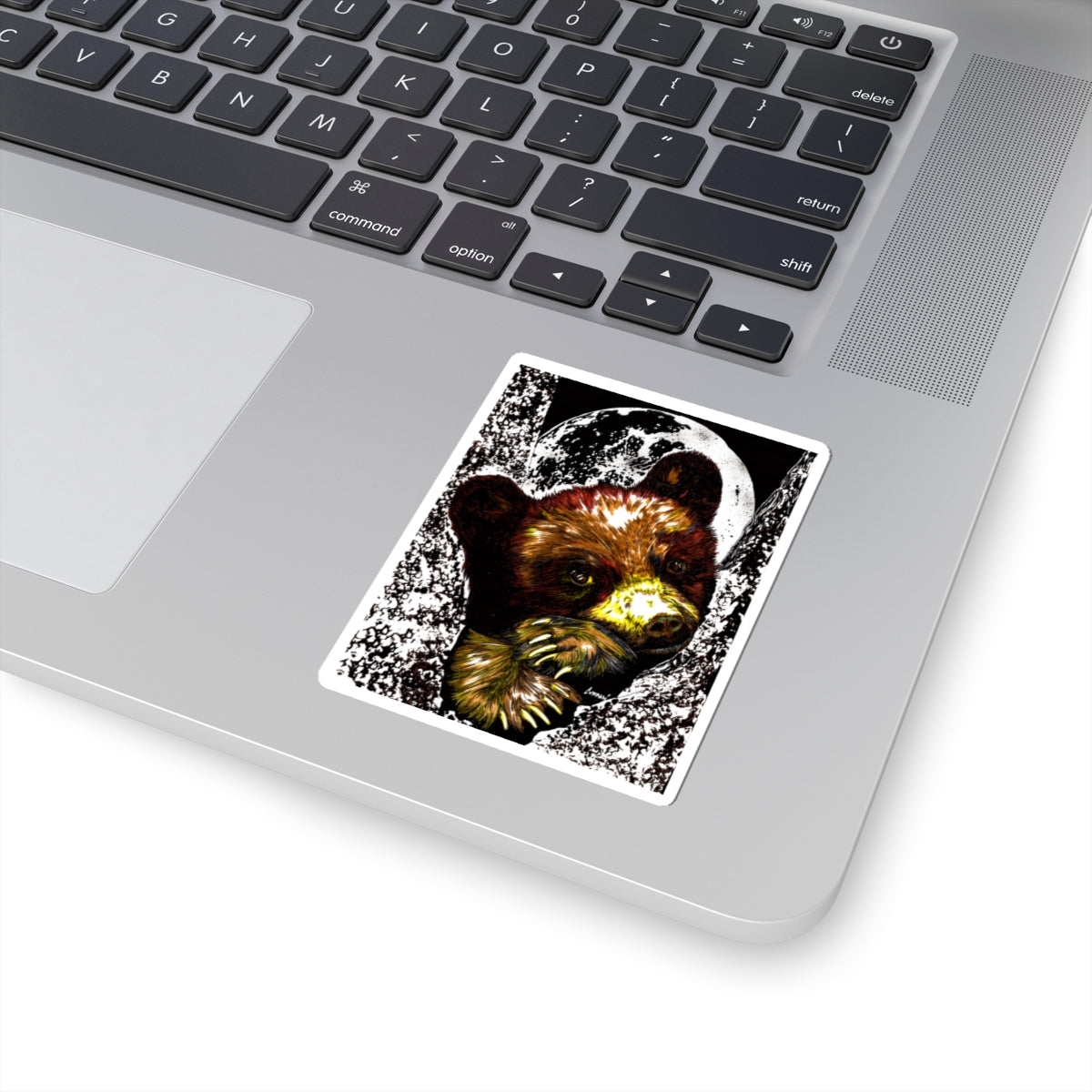 Brown Bear Cub Kiss-Cut Stickers