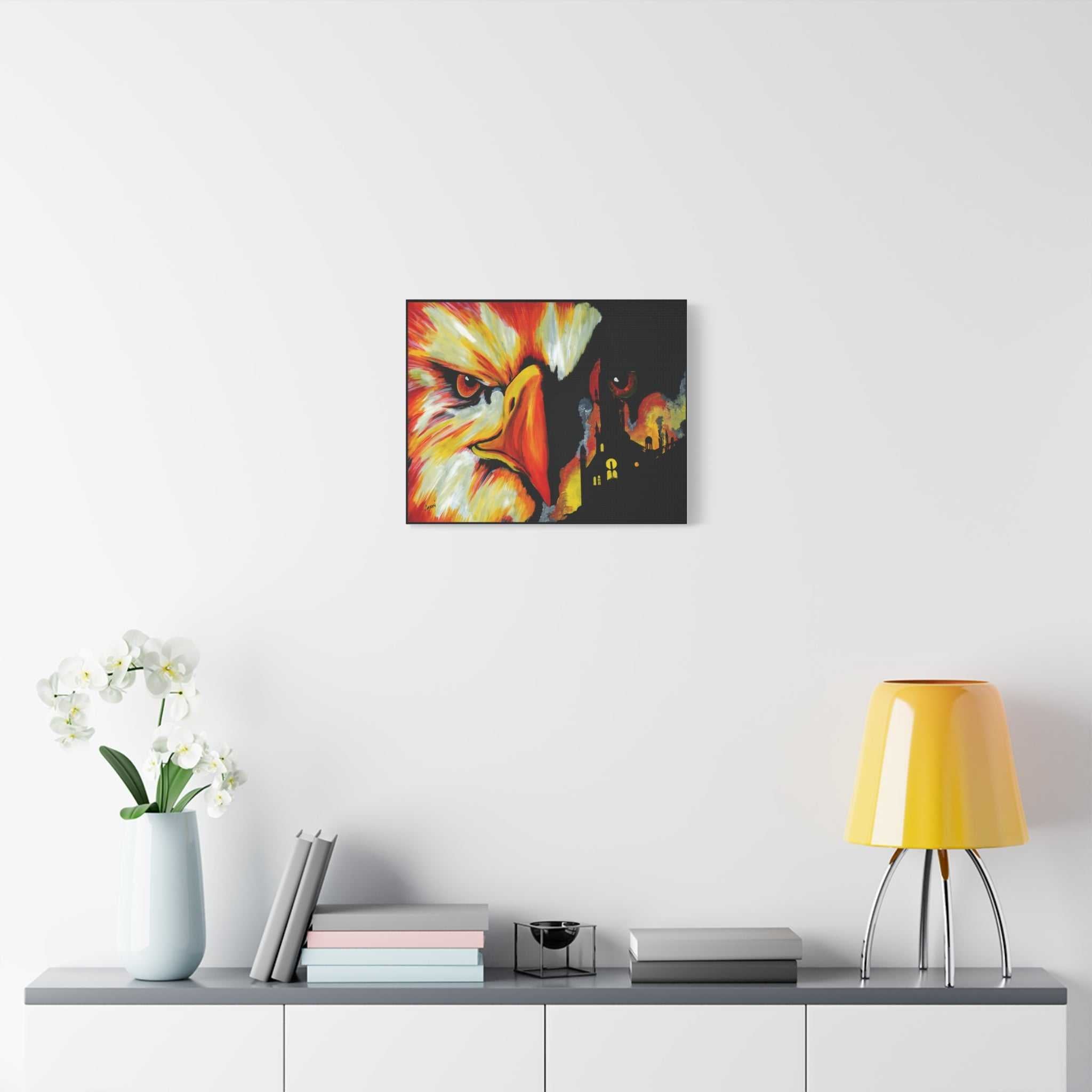 Phoenix Canvas Print, print of my Original hand painted art