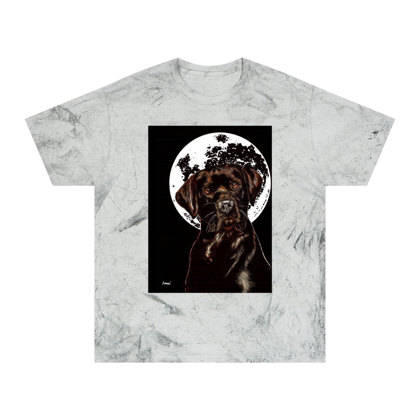 Chocolate Labrador T-Shirt - Artistic Dog Tee for Pet Lovers