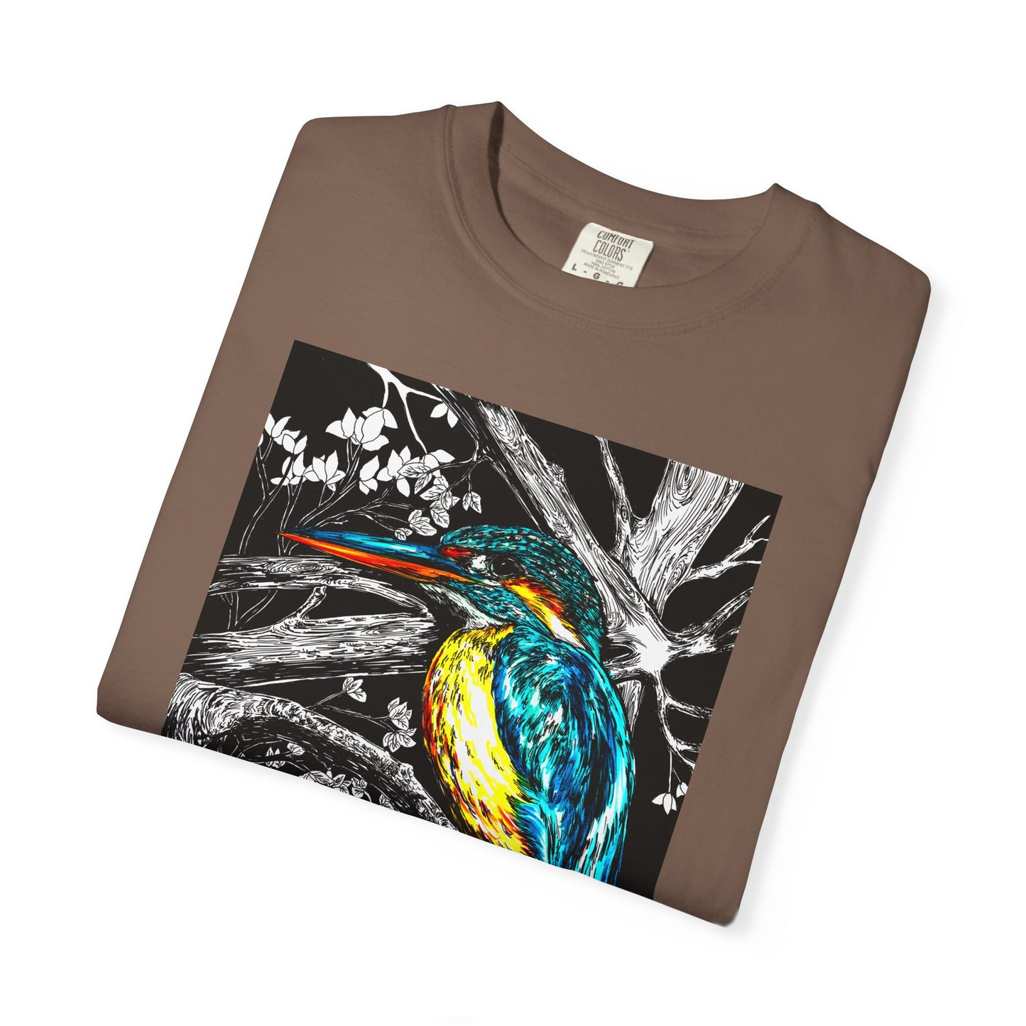 Vibrant Kingfisher Graphic Unisex T-Shirt - Nature Lover's Tee